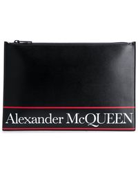 Alexander McQueen - アレキサンダー・マックイーン ストライプ クラッチバッグ - Lyst
