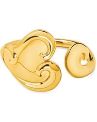 Oscar de la Renta - Swirl Heart Cuff Bracelet - Lyst