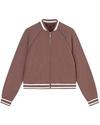 ARMANI EXCHANGE - Striped-Trim Zip-Up Sweatshirt - Lyst