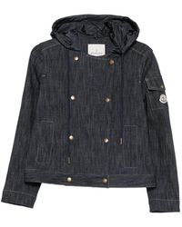 Moncler - Double-Breasted Hooded Jacket - Lyst