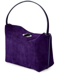 Christopher Esber - Turnlock Suede Shoulder Mini Bag - Lyst
