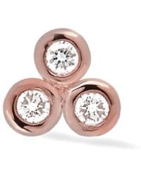 Lark & Berry - 14Kt Rose Trio Diamond Earring - Lyst
