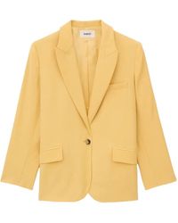 Ba&sh - Dalena Jack Met Enkele Rij Knopen En Gekerfde Revers - Lyst