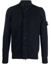 Stone Island - Logo-patch Cardigan - Lyst