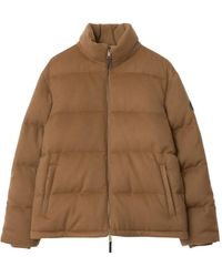 Burberry - Cashmere Snowdon Puffer Jacket - Lyst
