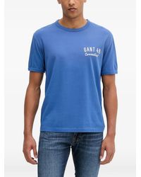 GANT - T-Shirt À Logo Imprimé - Lyst