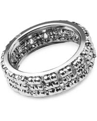Desmo - Infinity Round Ring Mit Facettierten Perlen - Lyst
