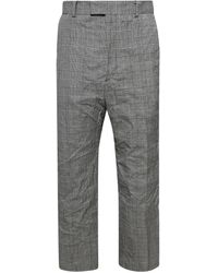 Vetements - Checked Trousers - Lyst