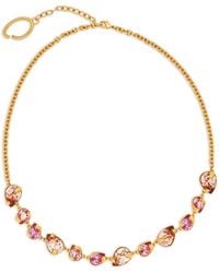 Oscar de la Renta - Crystal-Embellished Chain Necklace - Lyst