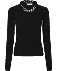 Rabanne - Pullover Mit Kettendetail - Lyst