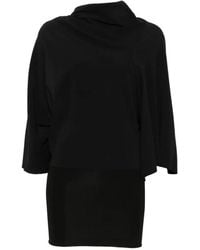 Rick Owens - Cylinder Gedrapeerde Top Met Asymmetrische Mouwen - Lyst