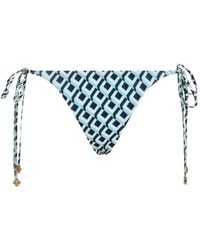 CASABLANCA - Cubist Cc Monogram Ssring Beaded Bikini Bottom - Lyst