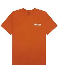Pleasures - Logo-Print T-Shirt - Lyst