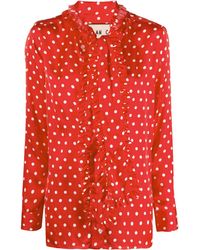 Plan C - Blouse Met Stippen - Lyst