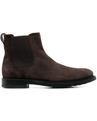 Tod's - Slip-on Suede Chelsea Boots - Lyst