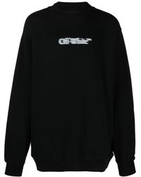Off-White c/o Virgil Abloh - Logo-print Organic Cotton Sweatshirt - Lyst