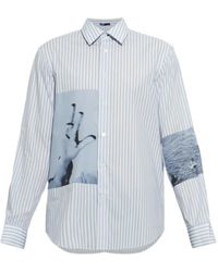 Paul Smith - Gestreept Overhemd Met Grafische Print - Lyst