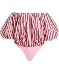 Essentiel Antwerp - Striped Embellished Blouse - Lyst