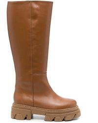 Alohas - Katiuska Leather Knee-high Boots - Lyst