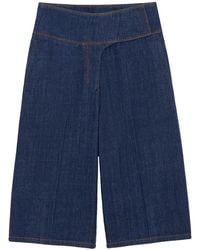 Ami Paris - Cotton Wrapped Belted Bermuda Shorts - Lyst