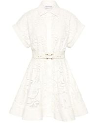 Rebecca Vallance - Robe Courte À Fleurs En Dentelle - Lyst