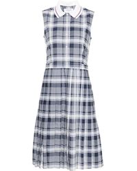Thom Browne - Gonna Plissettata A Quadri - Lyst