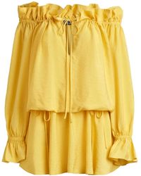 Polo Ralph Lauren - Off-The-Shoulder Crepe Dress - Lyst