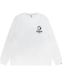 Aape By A Bathing Ape - Camo-Print Logo-Print T-Shirt - Lyst