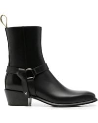 Fendi - Double O Leather Ankle Boots - Lyst