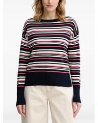 Benetton - Pull À Rayures Horizontales Et Finitions Côtelées - Lyst