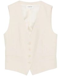 P.A.R.O.S.H. - V-Neck Button Vest - Lyst