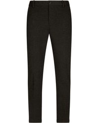 Dolce & Gabbana - Slim-cut Jersey Trousers - Lyst