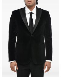 Corneliani - Peak-Lapel Velvet Suit Jacket - Lyst
