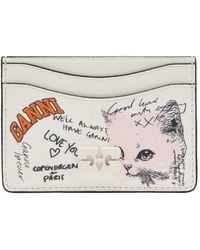 Ganni - Kitty Pasjeshouder Met Logo - Lyst