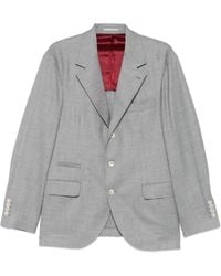 Brunello Cucinelli - Silk-Blend Blazer - Lyst