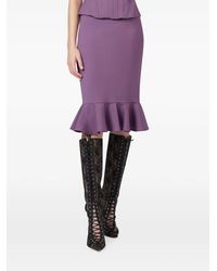 GIUSEPPE DI MORABITO - Ruffled-Trim Midi Skirt - Lyst
