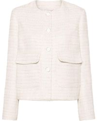 Semicouture - Single-breasted Bouclé Jacket - Lyst