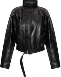 Loewe - Belted Nappa Leather Coat - Lyst
