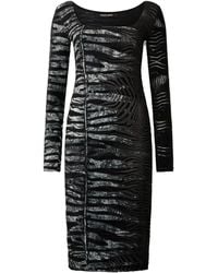 Roberto Cavalli - Minikleid mit Zebra-Print - Lyst