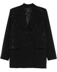 Pinko - Double-Breasted Embellished Blazer - Lyst