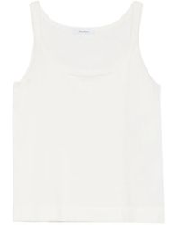 Max Mara - Top Met Vierkante Hals - Lyst