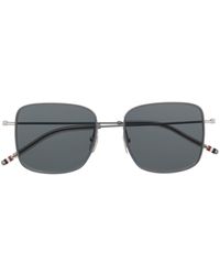 Thom Browne - Square Pilot-frame Sunglasses - Lyst