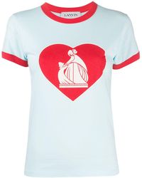 lanvin heart t shirt