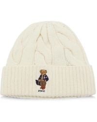 Polo Ralph Lauren - Polo Bear Cable-Knit Beanie Hat - Lyst