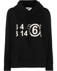 MM6 by Maison Martin Margiela - Felpa con stampa Numbers - Lyst