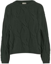 Bruno Manetti - Cable-Knit Crew-Neck Sweater - Lyst