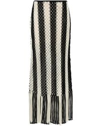 Zimmermann - Wanderlust Macrame Maxi Skirt - Lyst