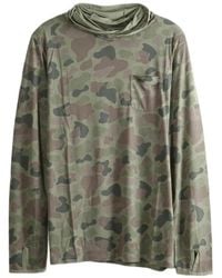 Free Fly - Hoodie Bamboo À Imprimé Camouflage - Lyst