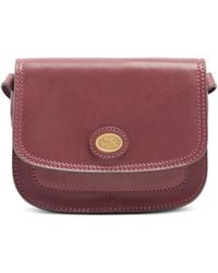 The Bridge - Petit Sac À Bandoulière En Cuir À Plaque Logo - Lyst