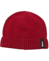 Borsalino - Cashmere Beanie Hat With Cuffed Brim And Logo Patch - Lyst